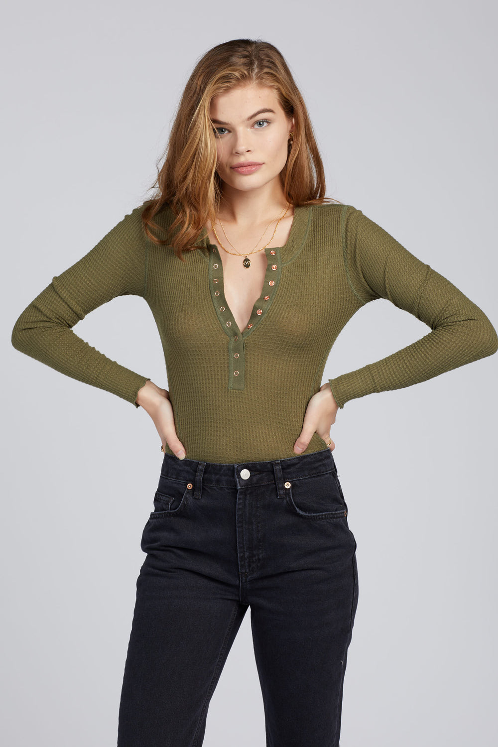 Army One Of The Girls Henley