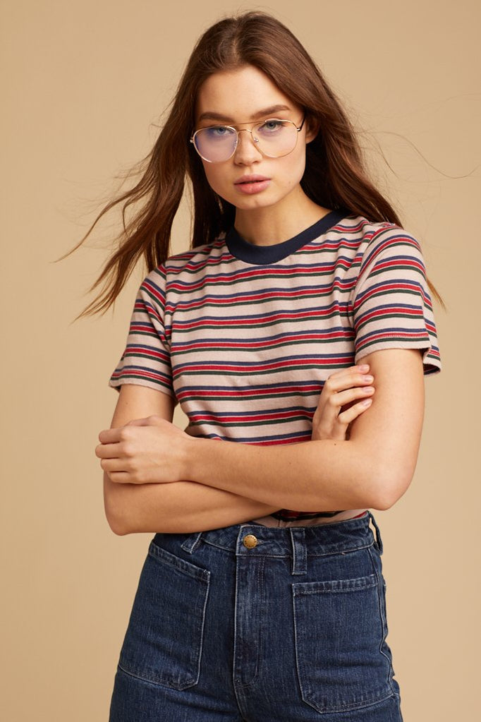 striped tee