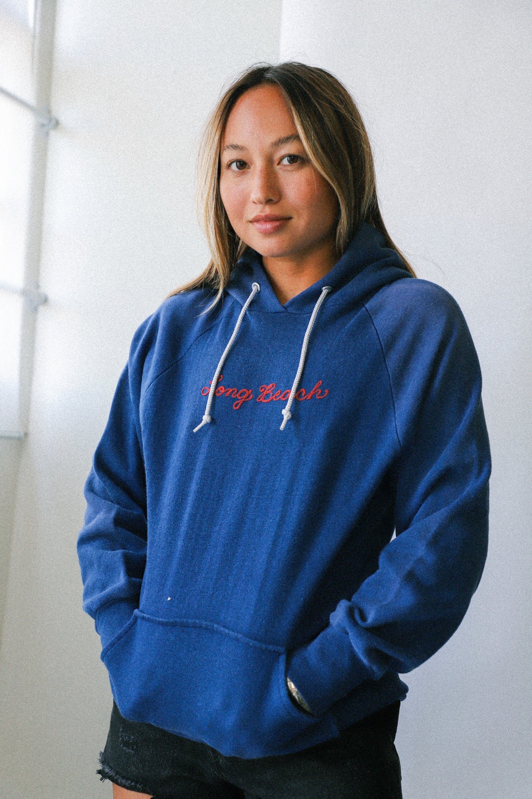 Prism X Large Lemonade Navy Long Beach Hoodie