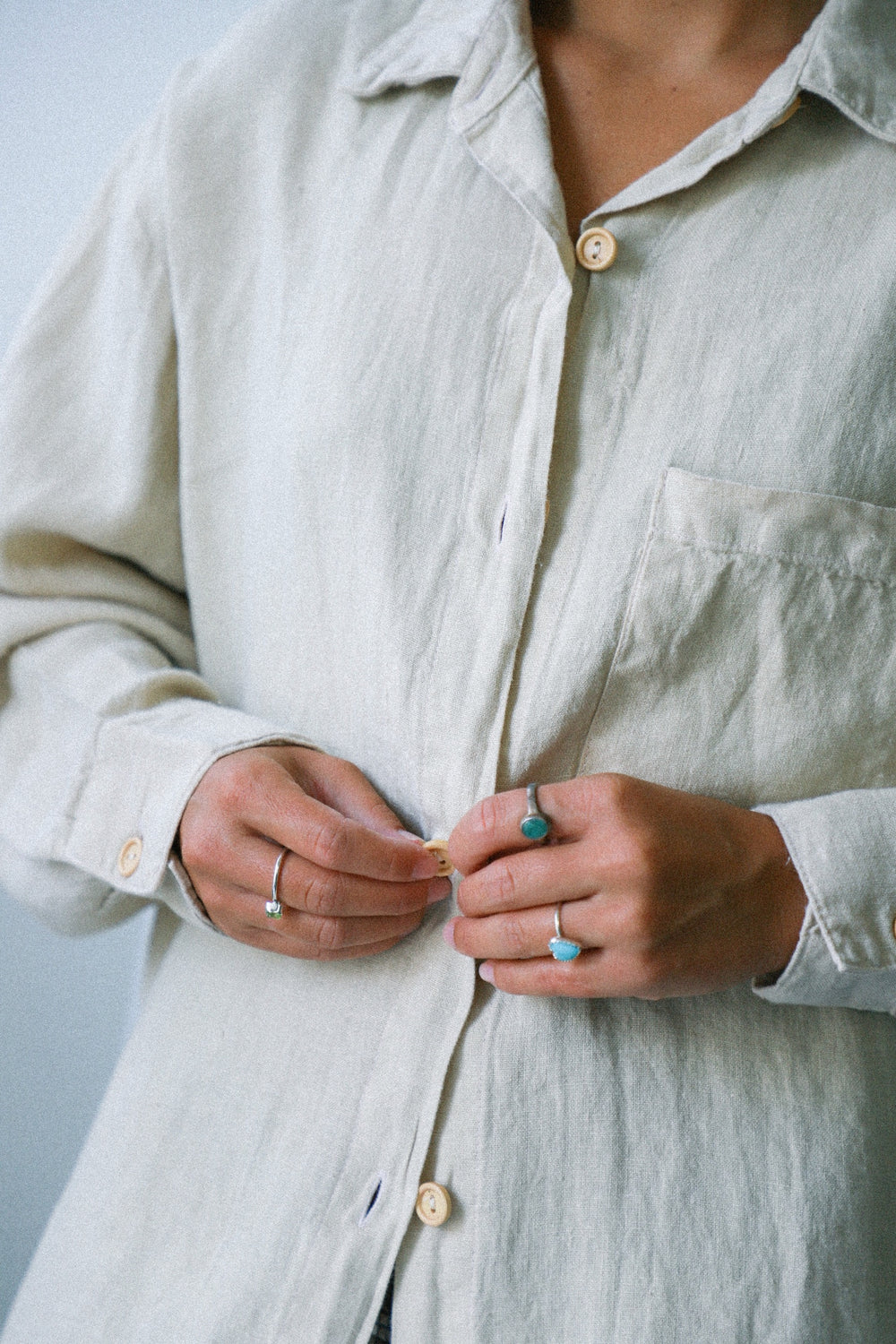 Natural Linen Long Sleeve Shirt