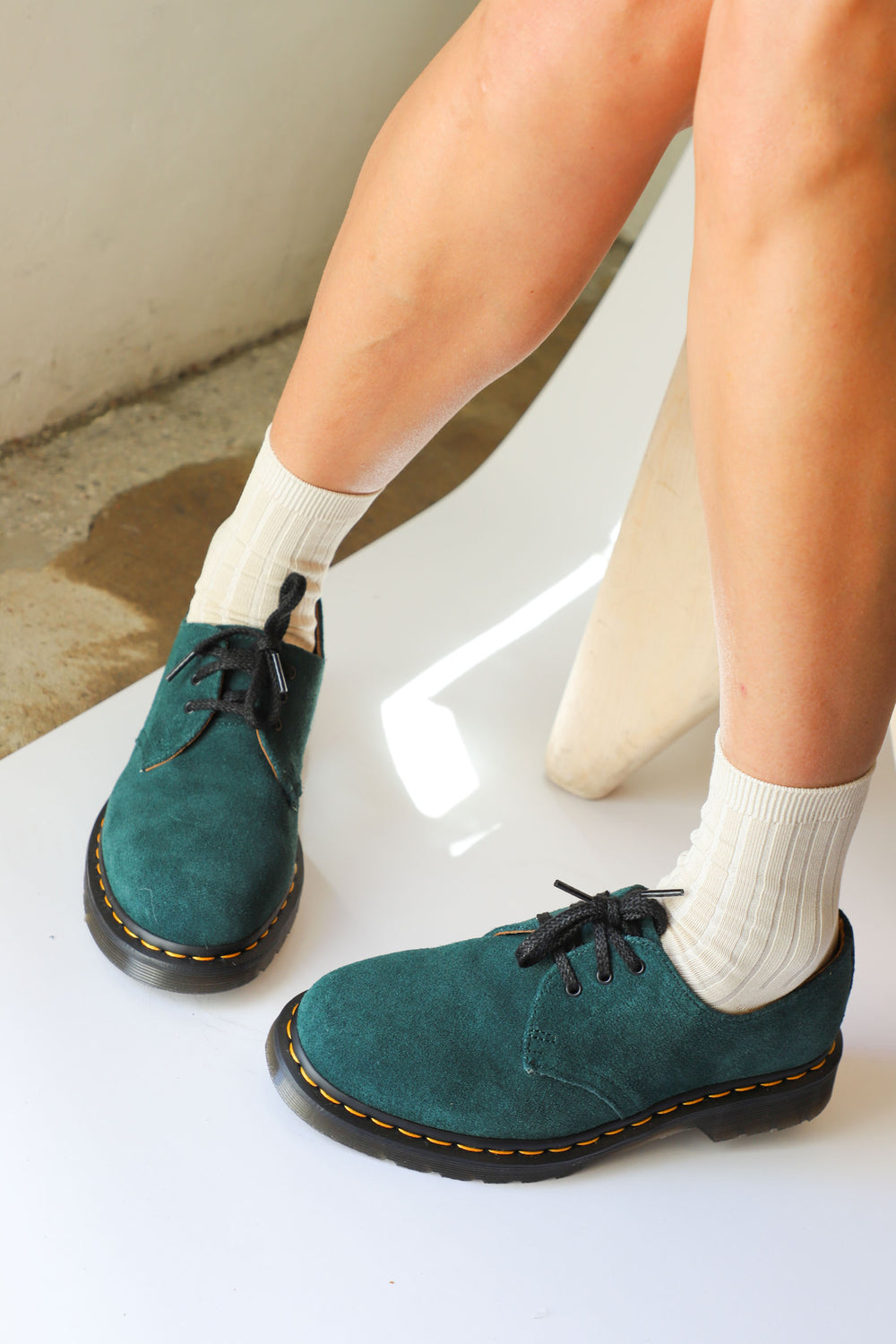 Racer Green Suede 1461 Oxford