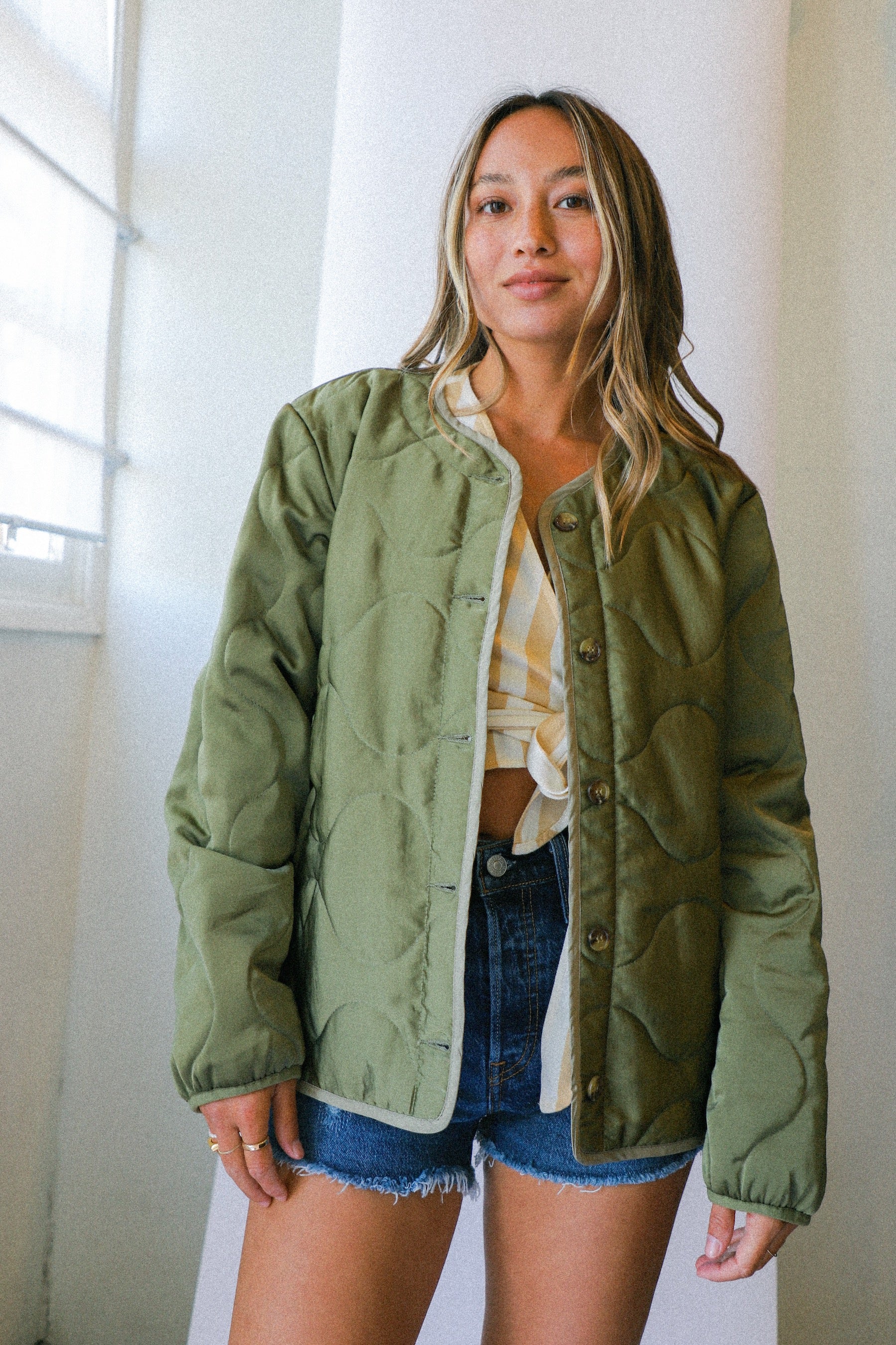 Military Olive Flight Padded Jacket