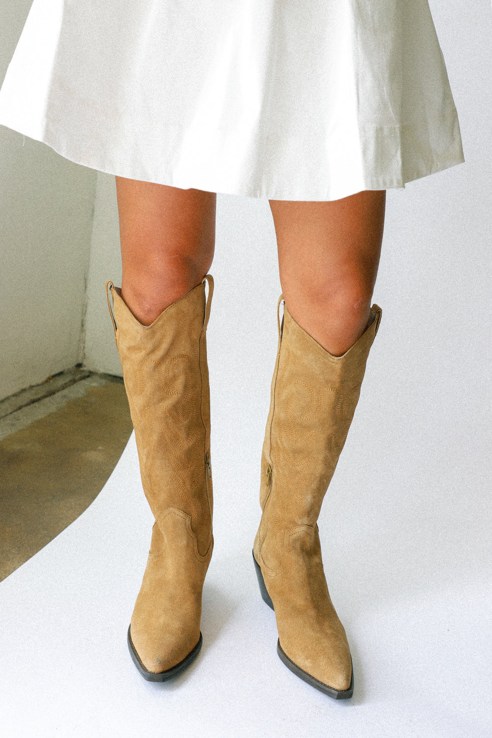 Tan Suede Agency Boot