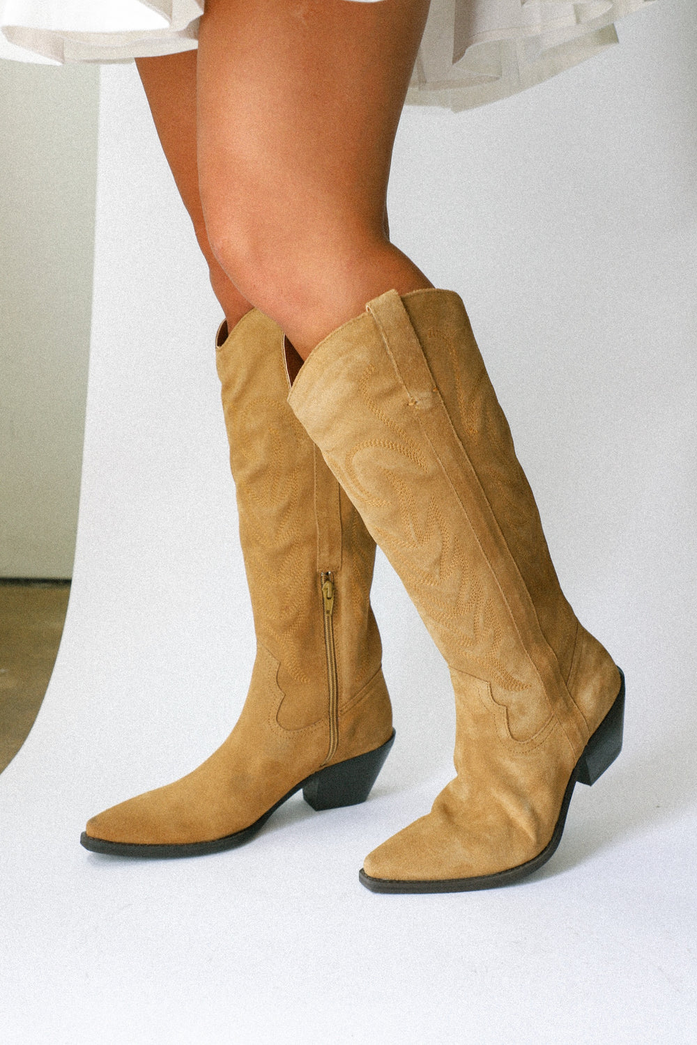 Tan Suede Agency Boot