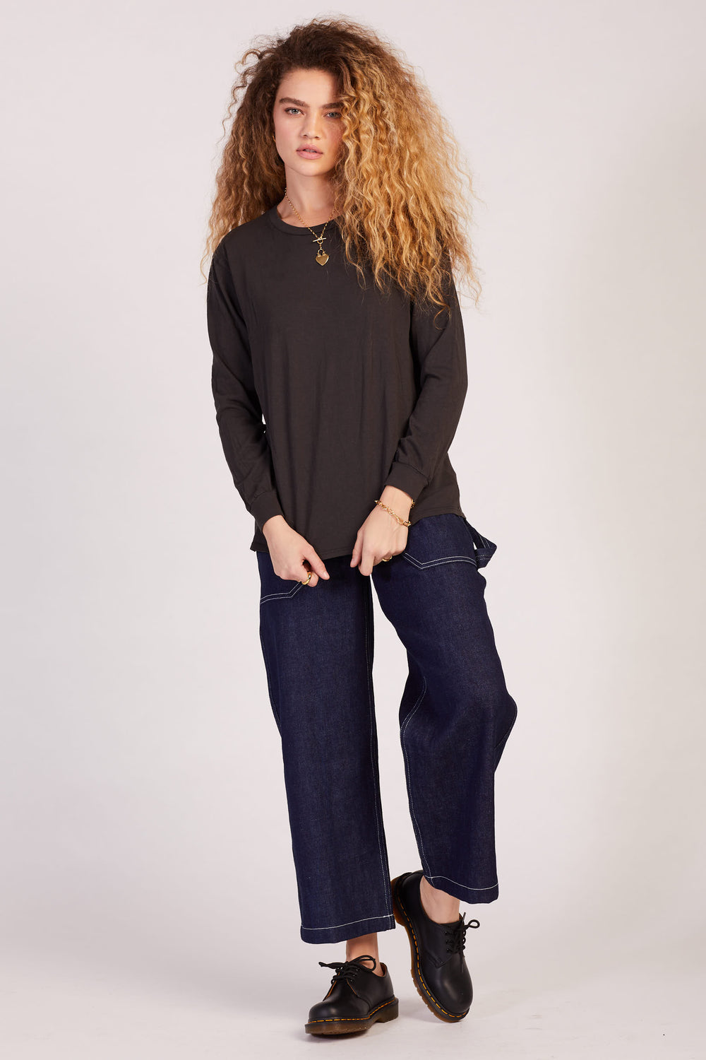 Black Long Sleeve Concert Tee