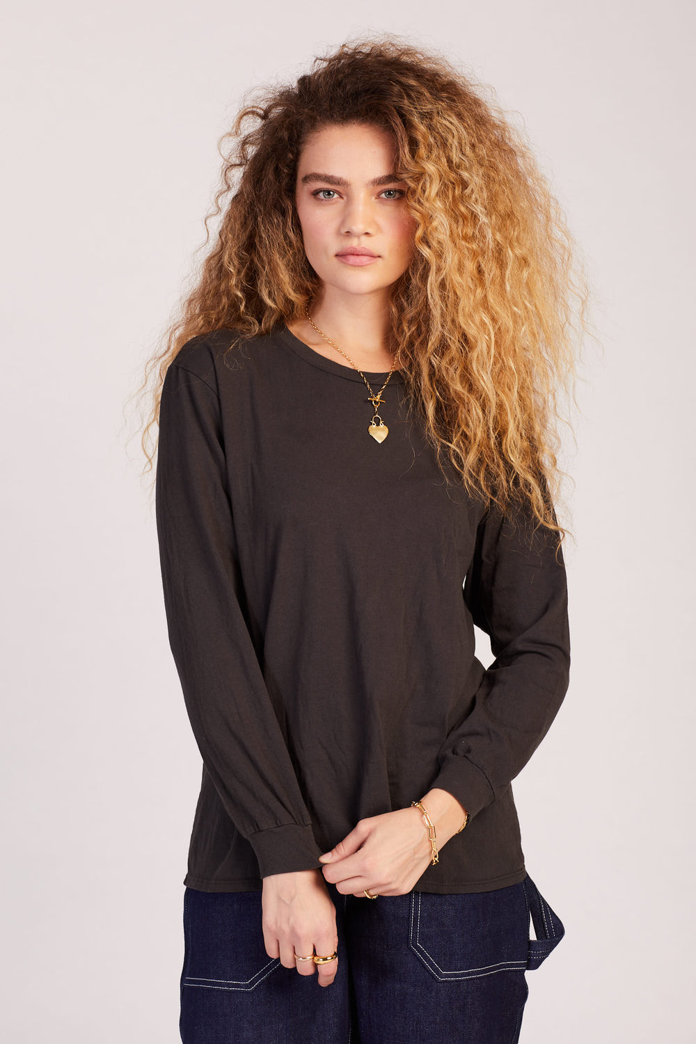 Black Long Sleeve Concert Tee