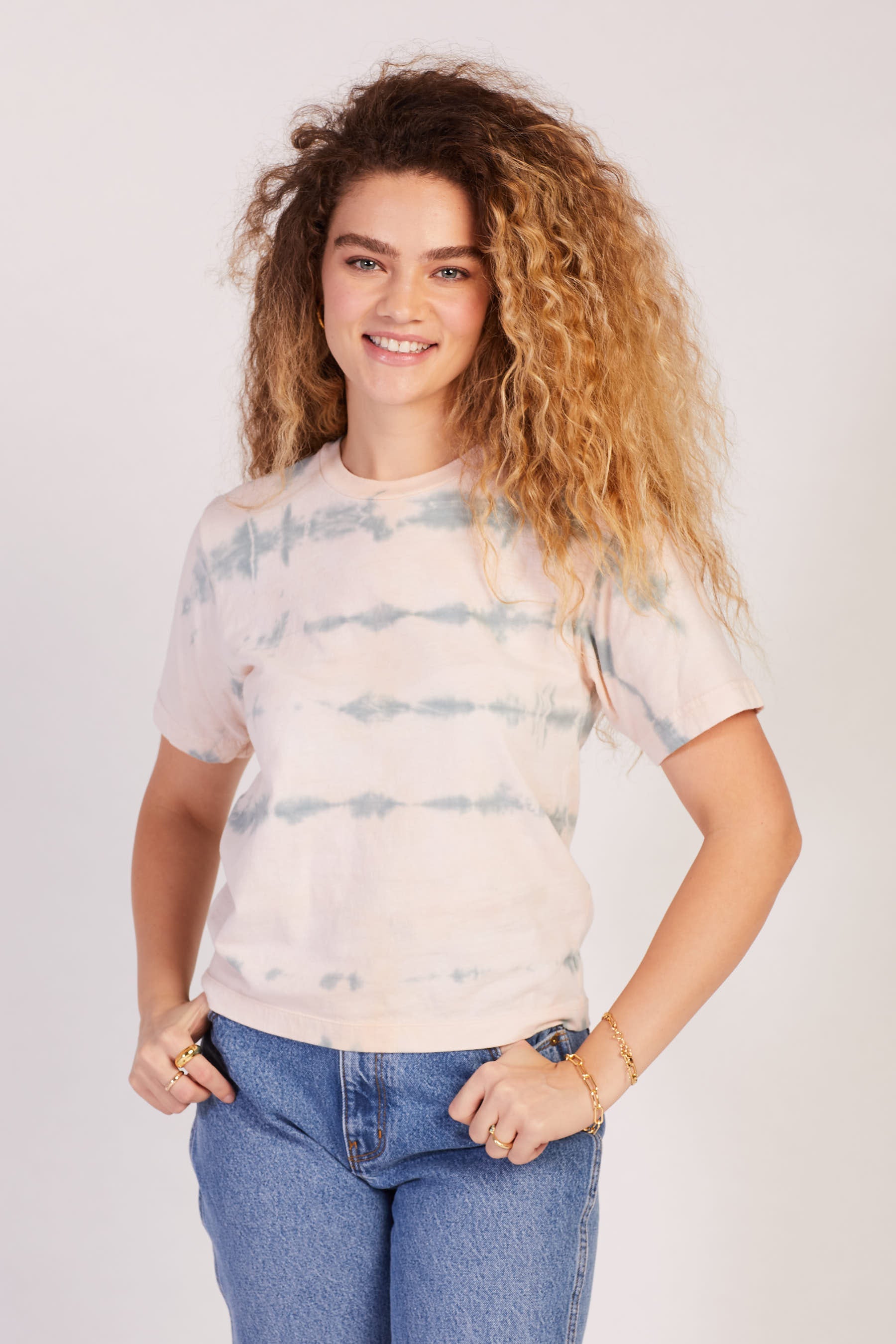 X Prism Sage Stripe Tee