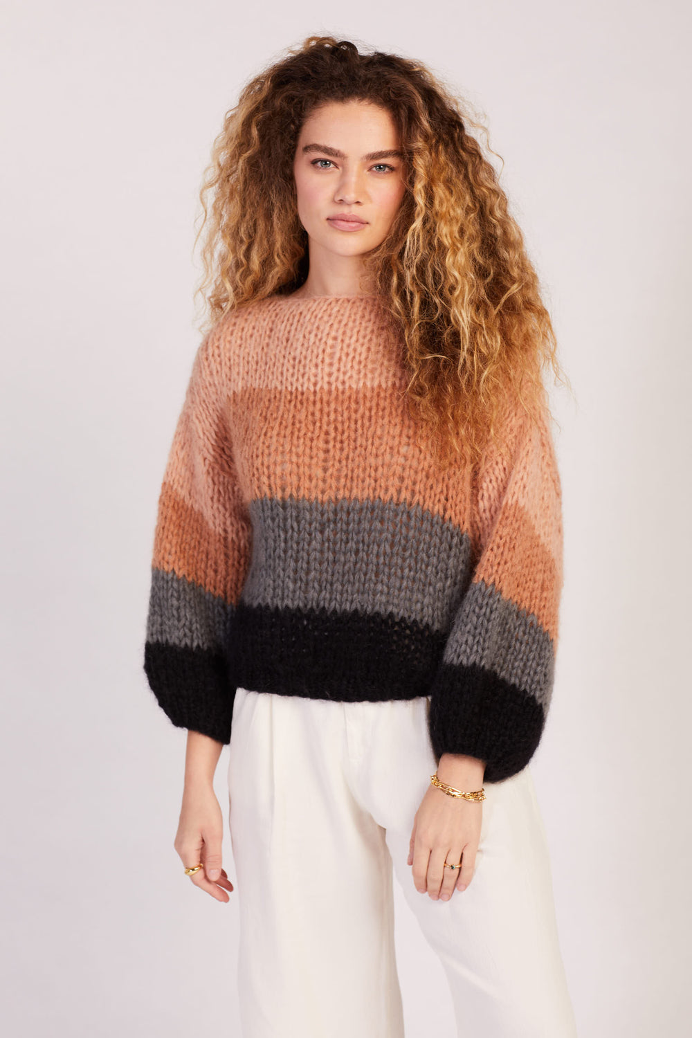 Color Block Big Sweater