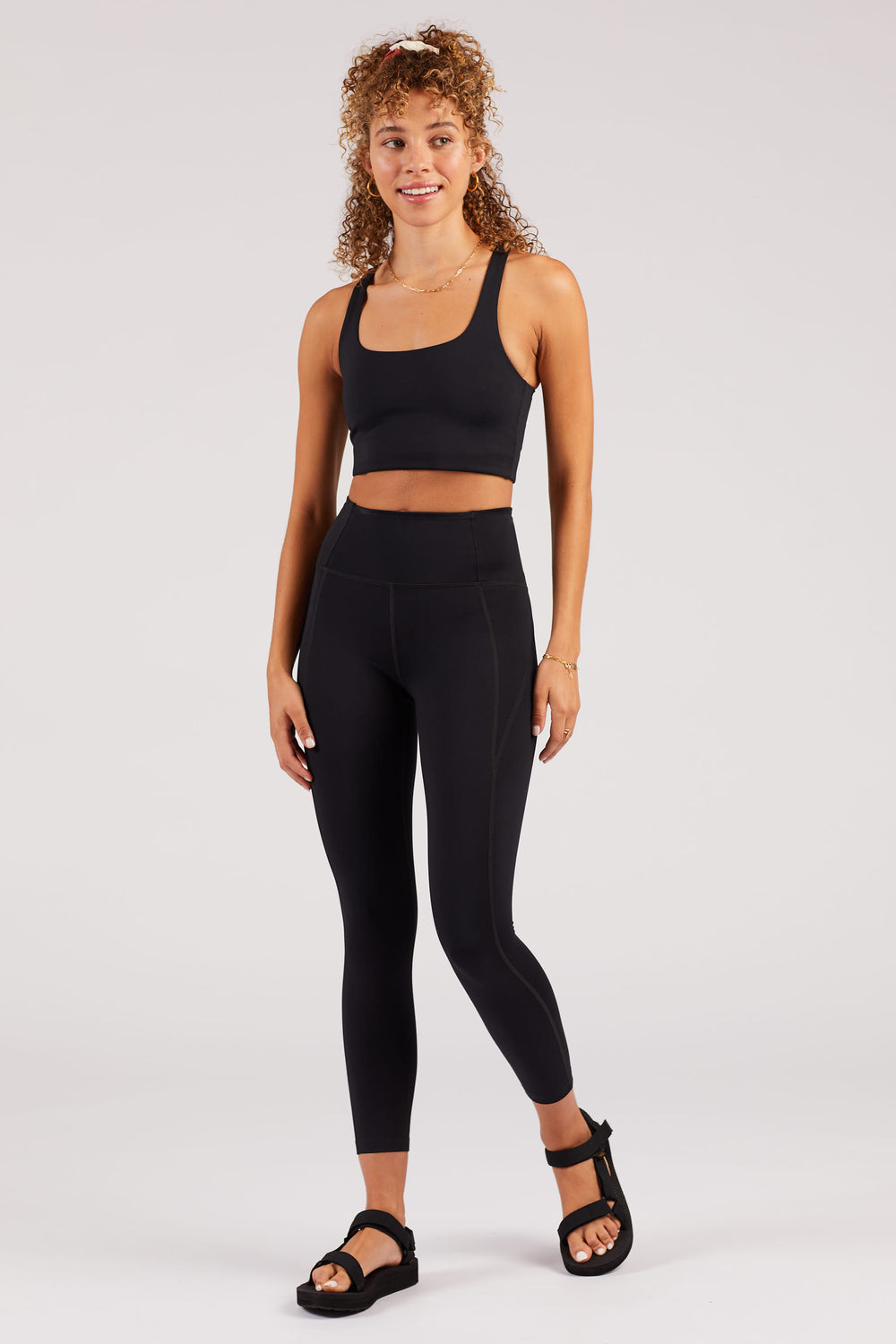 23 3/4" Black Compressive High-Rise Legging