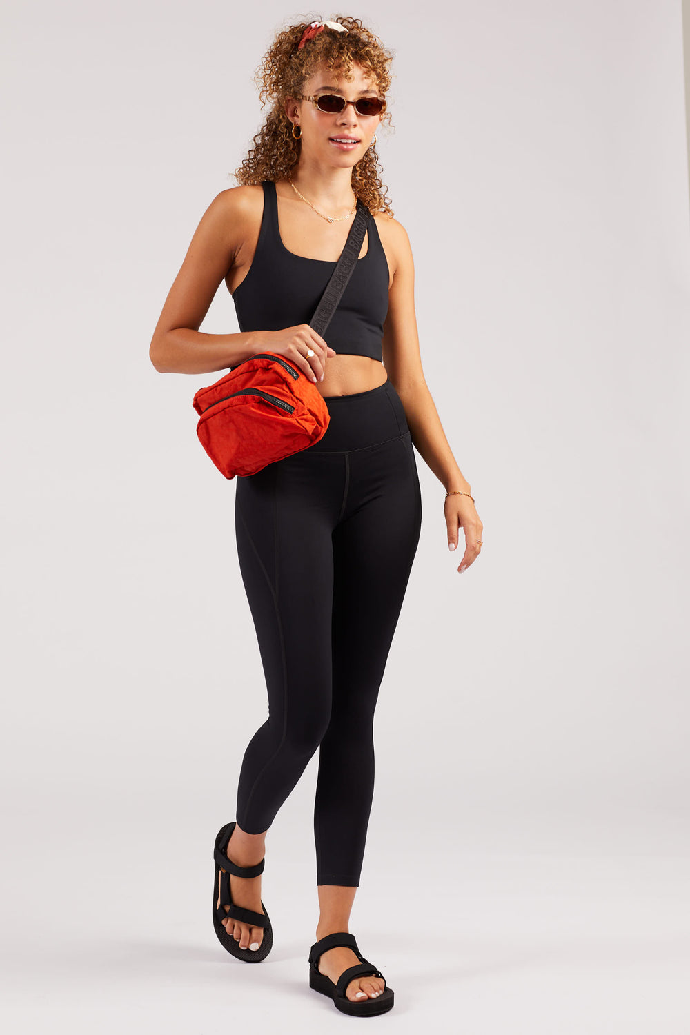 23 3/4" Black Compressive High-Rise Legging