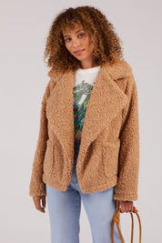 Taupe Sherpa Jacket