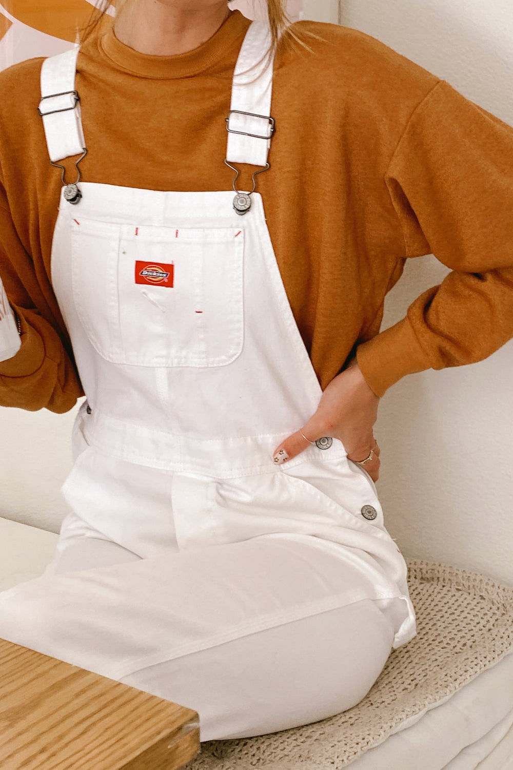 Relaxed Overalls - White