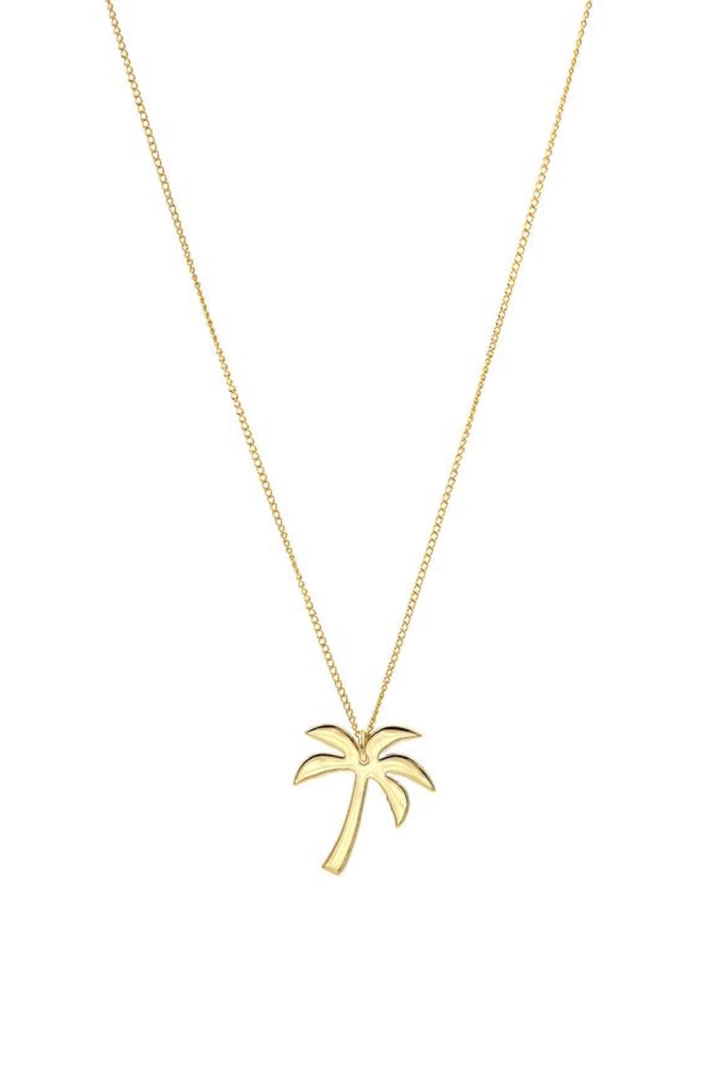 Gold Small Palm Tree Necklace
