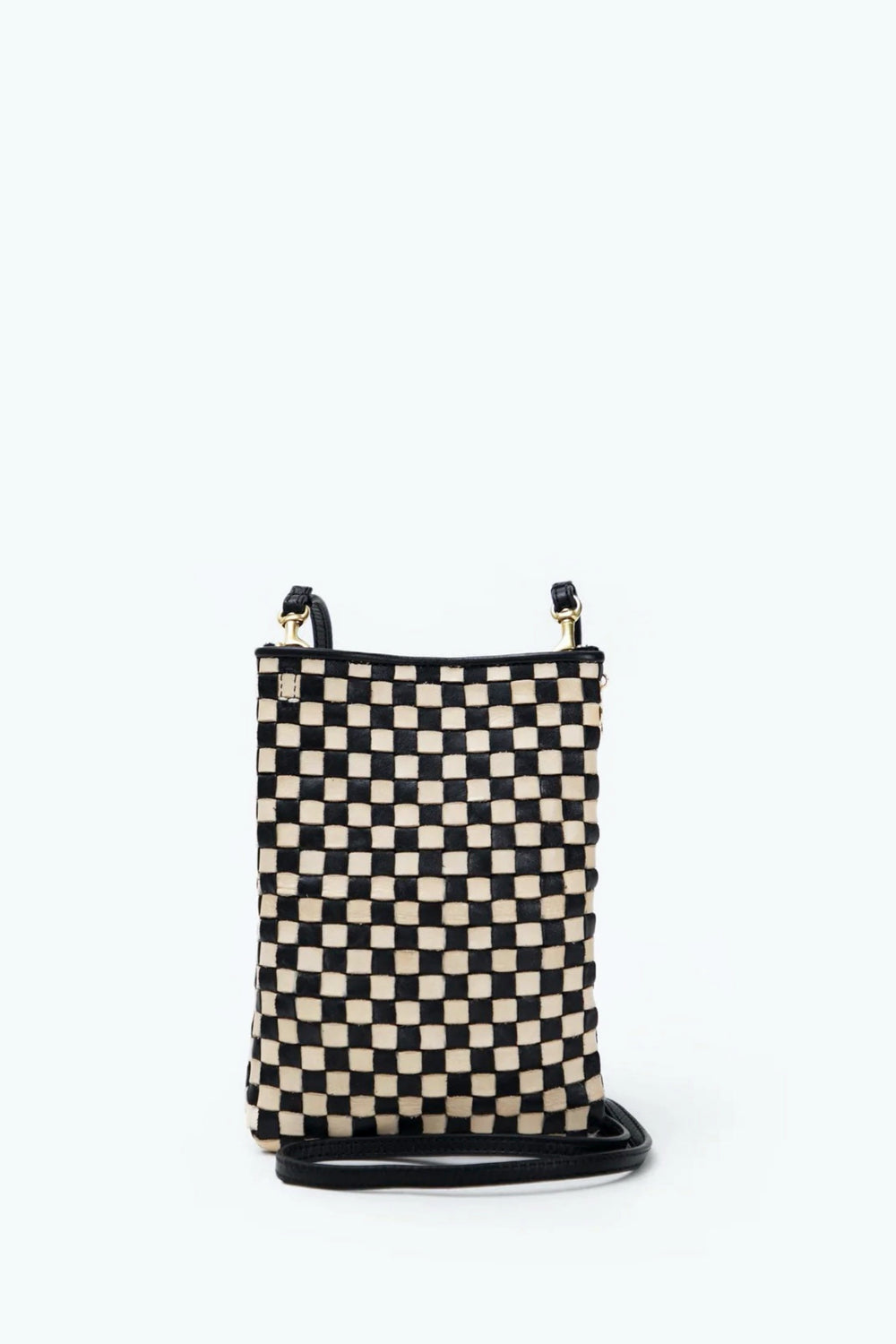 Woven Checker Poche Bag