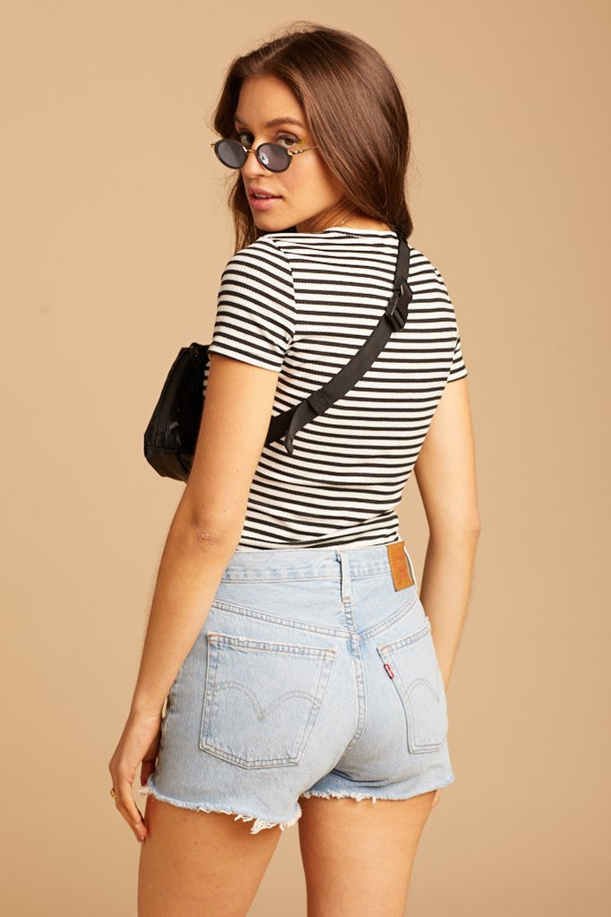 Black Leather Delilah Hip Pack