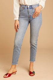 frayed hem denim