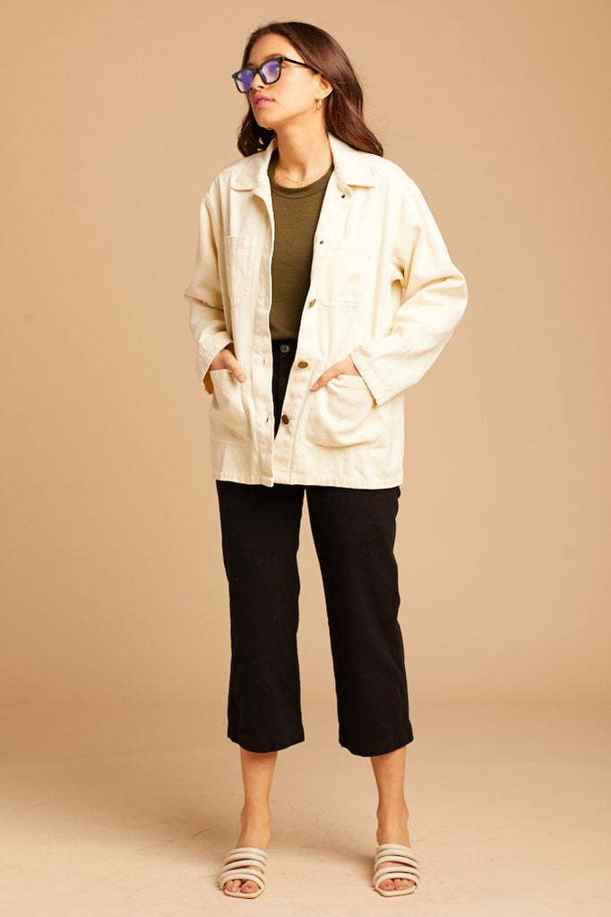 Natural Hemp Utility Jacket