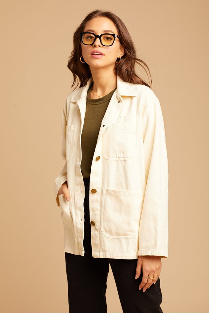 Natural Hemp Utility Jacket