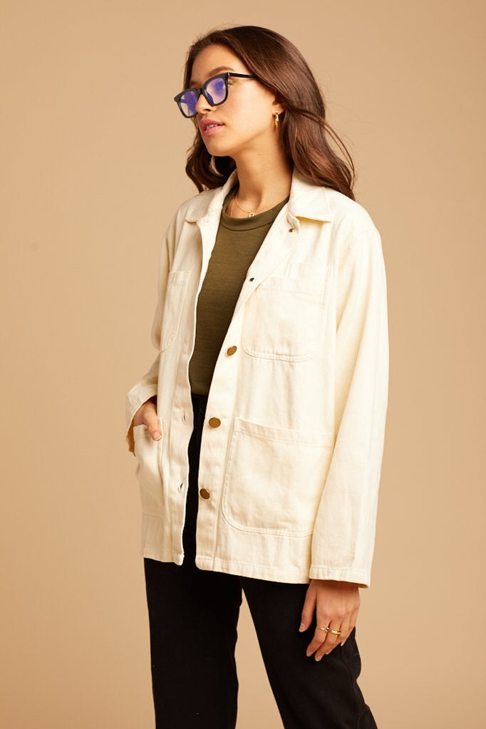 Natural Hemp Utility Jacket