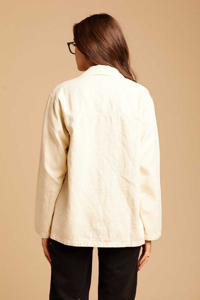 Natural Hemp Utility Jacket