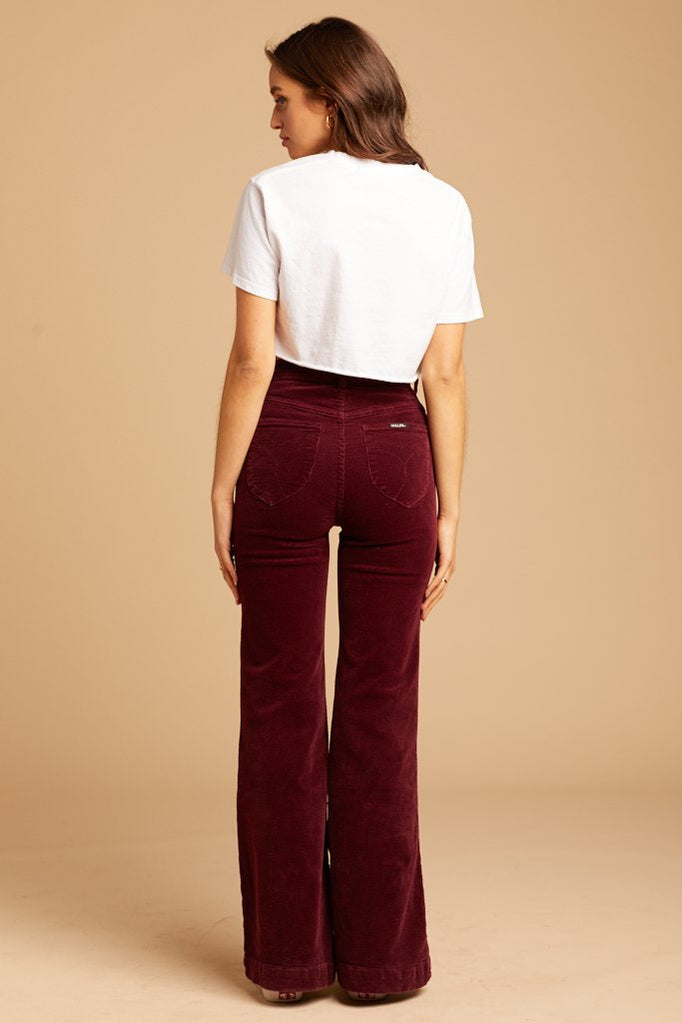 Bordeaux Cord Eastcoast Flare
