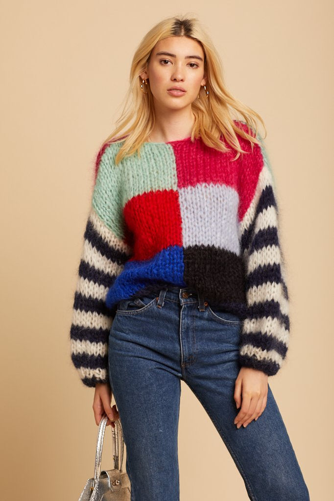 Multicolored Big Mohair Sweater