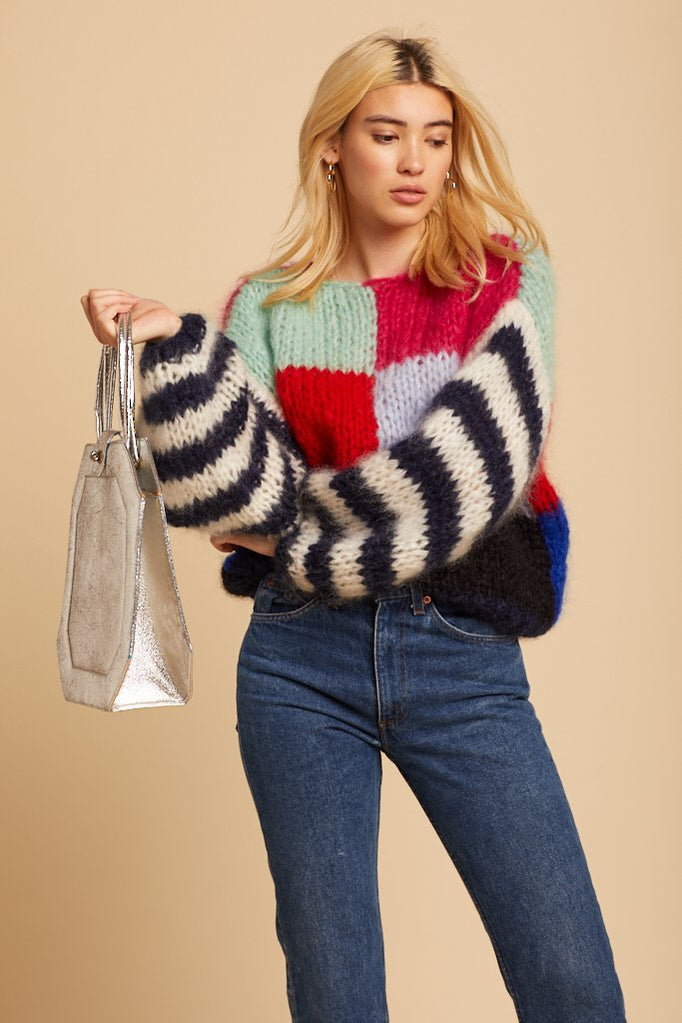 Multicolored Big Mohair Sweater