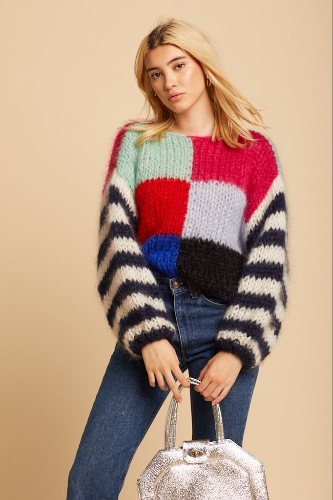 Multicolored Big Mohair Sweater