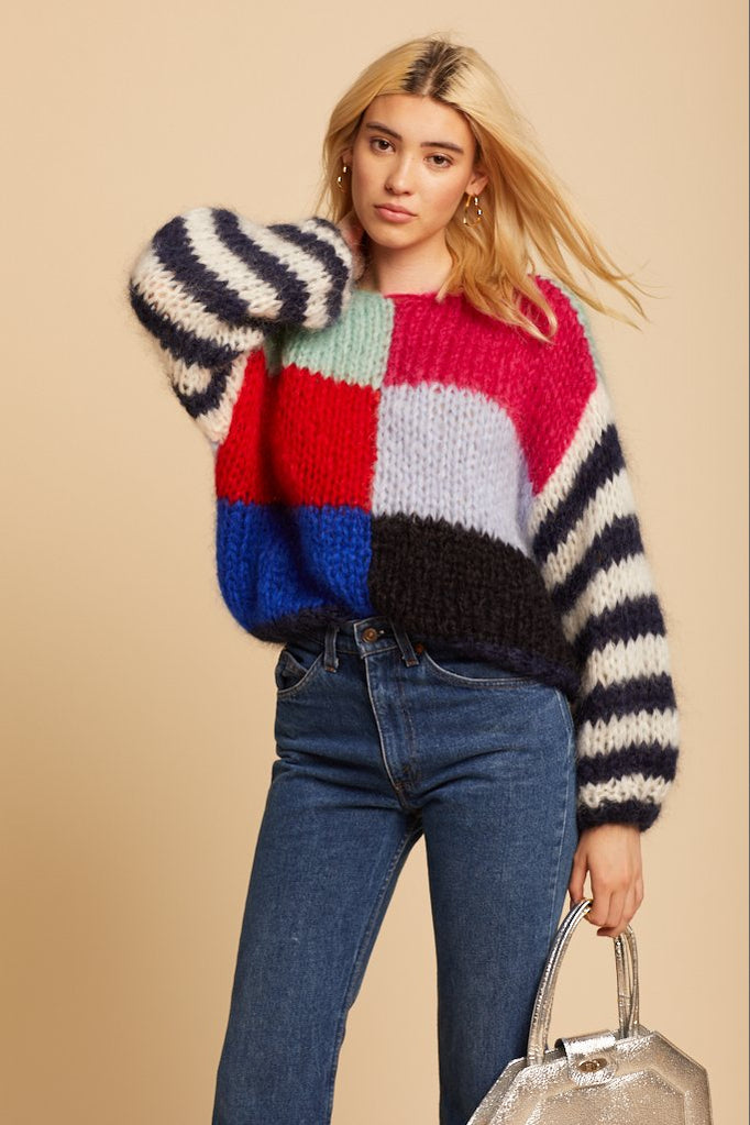 Multicolored Big Mohair Sweater