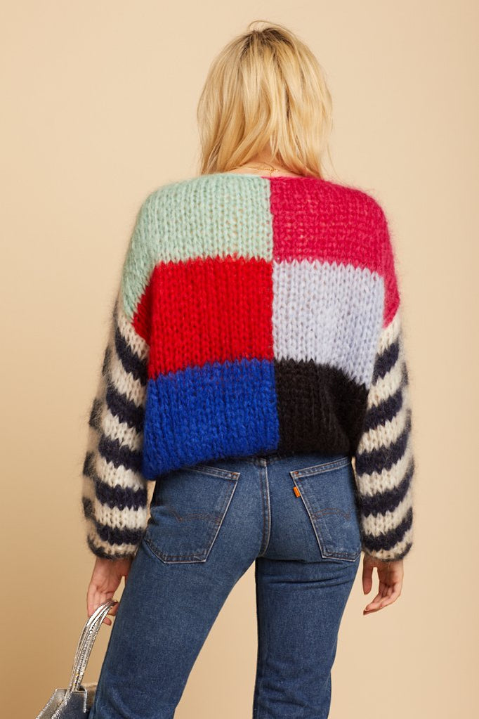 Multicolored Big Mohair Sweater