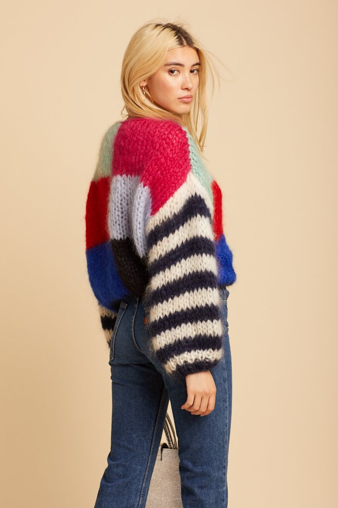 Multicolored Big Mohair Sweater