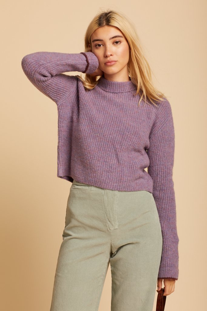 Light Mauve Vesta Sweater