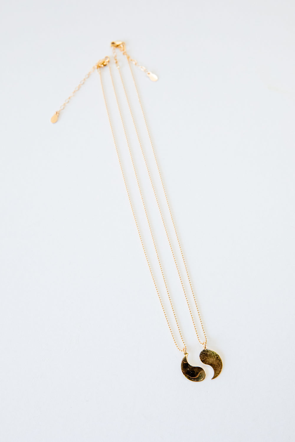 Gold Yin Yang Necklace Set