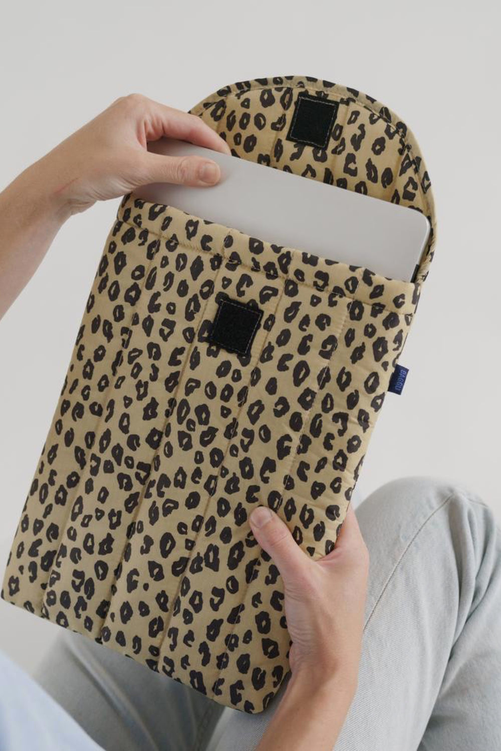 Honey Leopard Puffy Laptop Sleeve