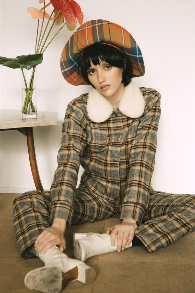 Grey Plaid Nick Jacket