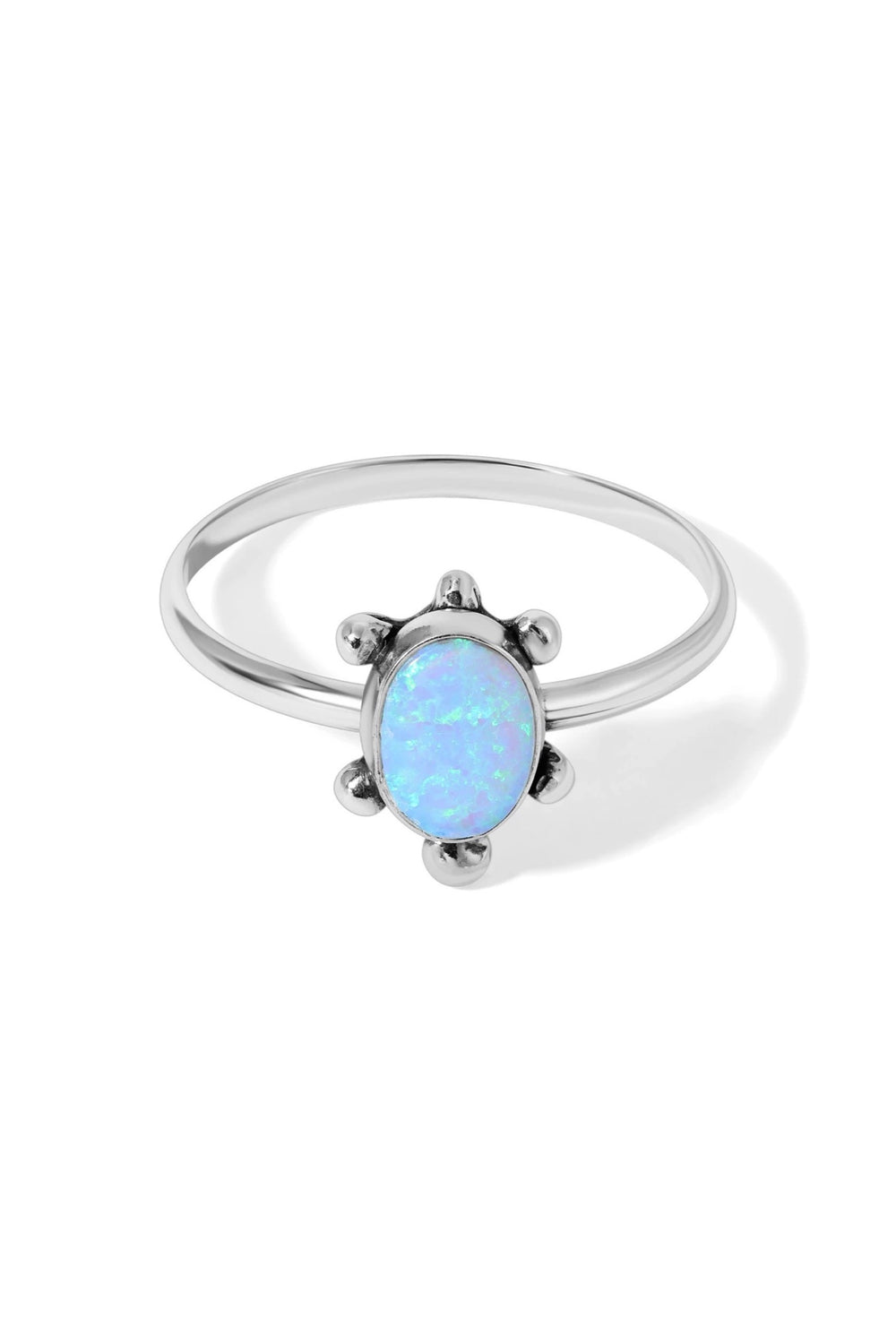 Silver Celia Opal Ring