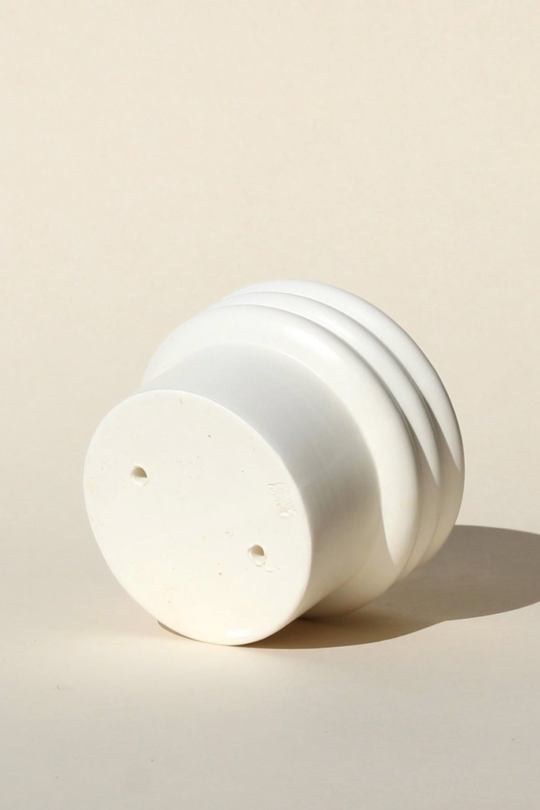White Satin Rings 2 Planter