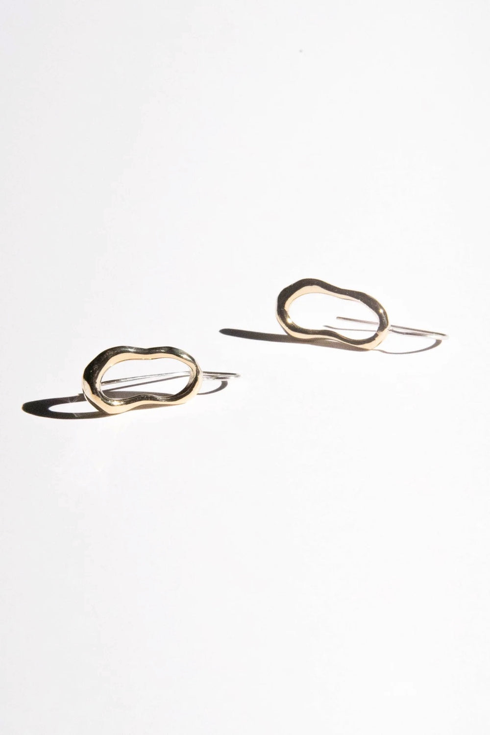 Gold Flow Hook Earrings
