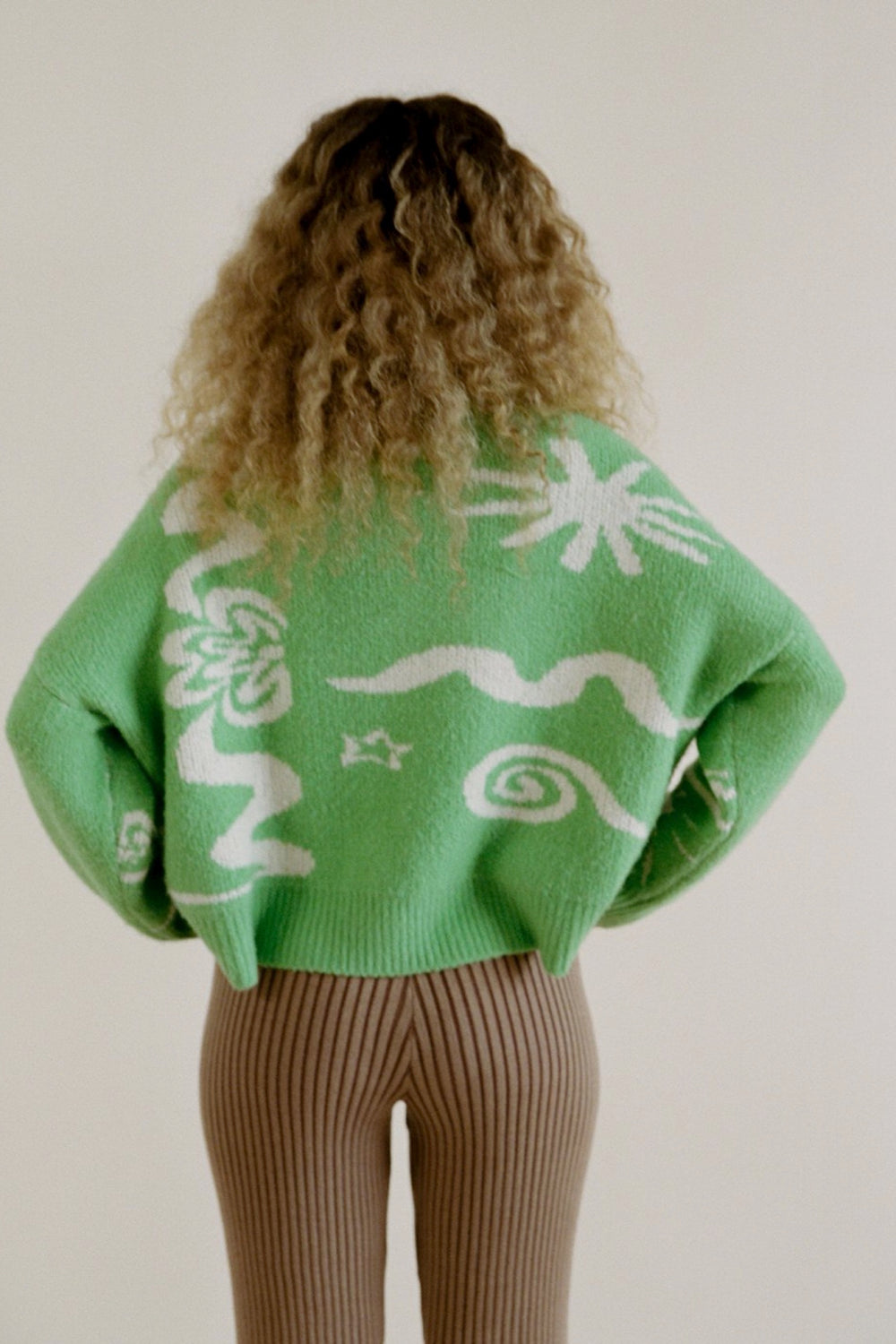Green Cassett Sweater