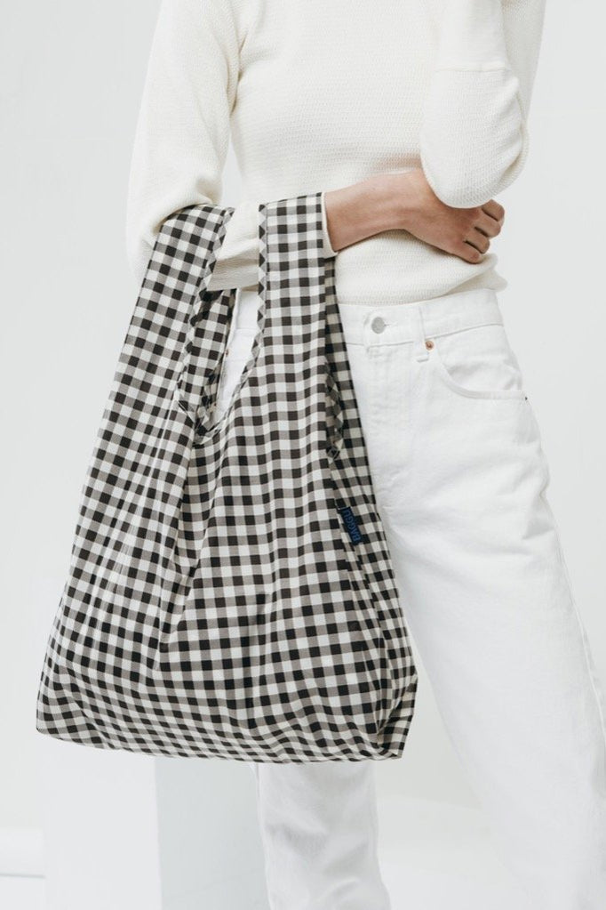 Black Gingham Baggu