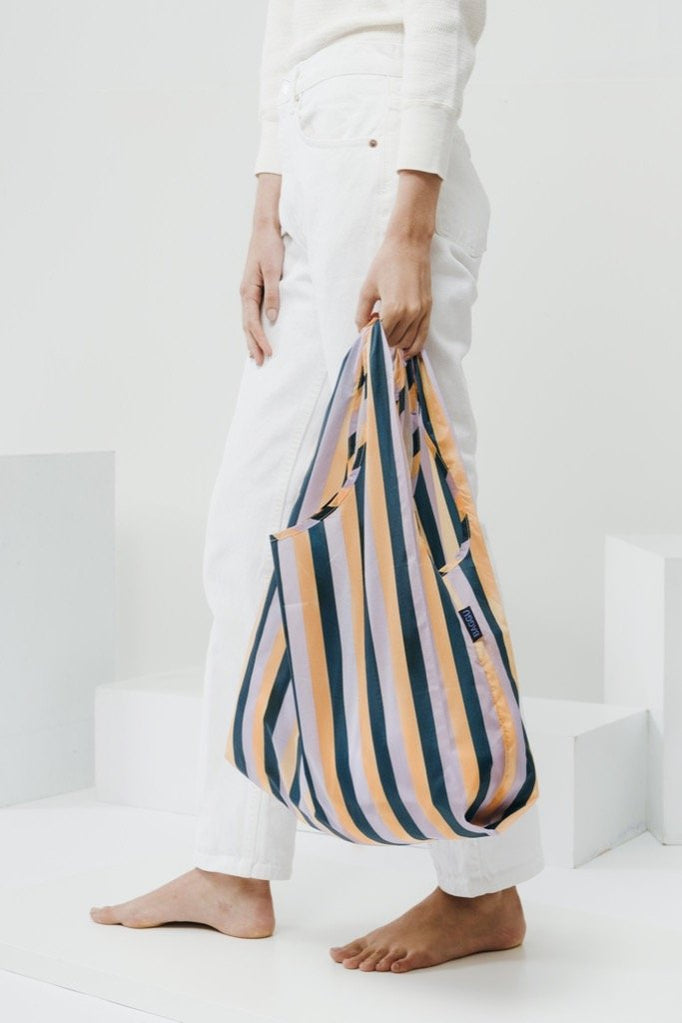 Peach 90s Stripe Baggu
