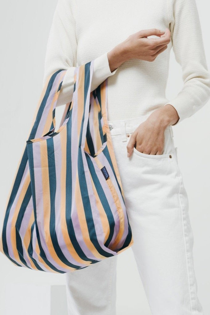 Peach 90s Stripe Baggu