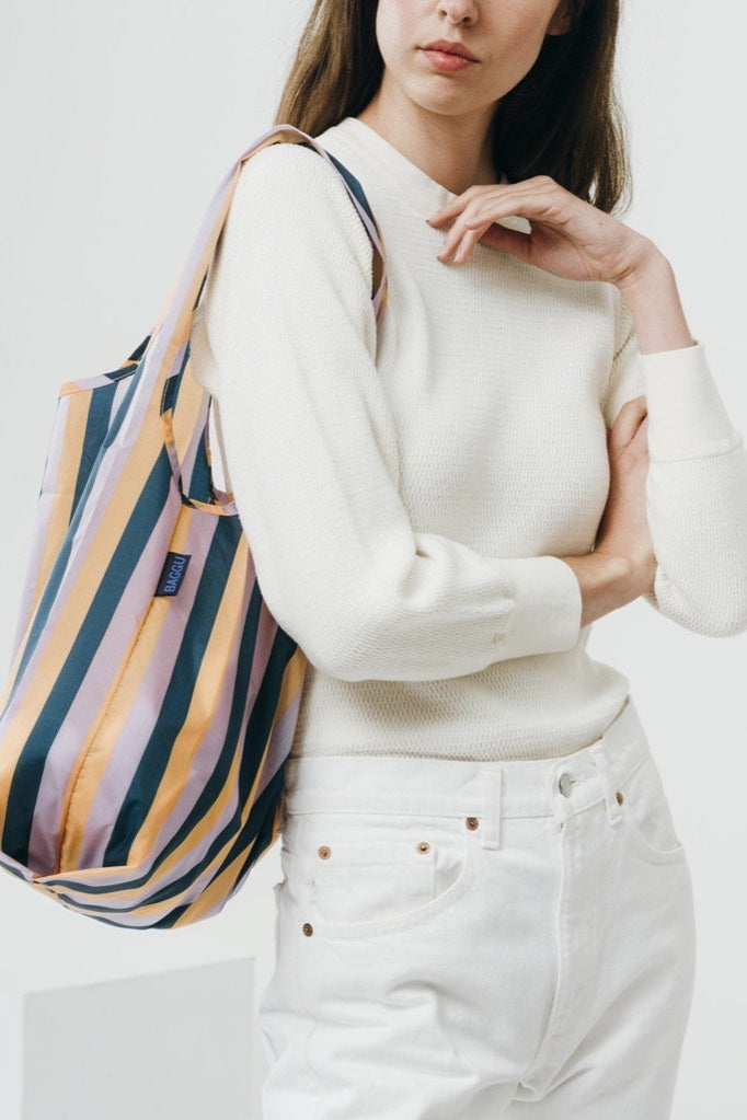 Peach 90s Stripe Baggu