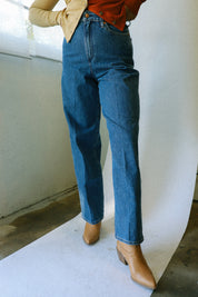 Winter Hue High Rise Barrel Jean