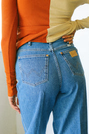 Winter Hue High Rise Barrel Jean