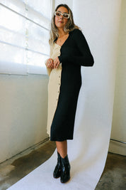 Black + Sand Evan Dress