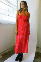 Sunset Floral Carioca Midi Dress