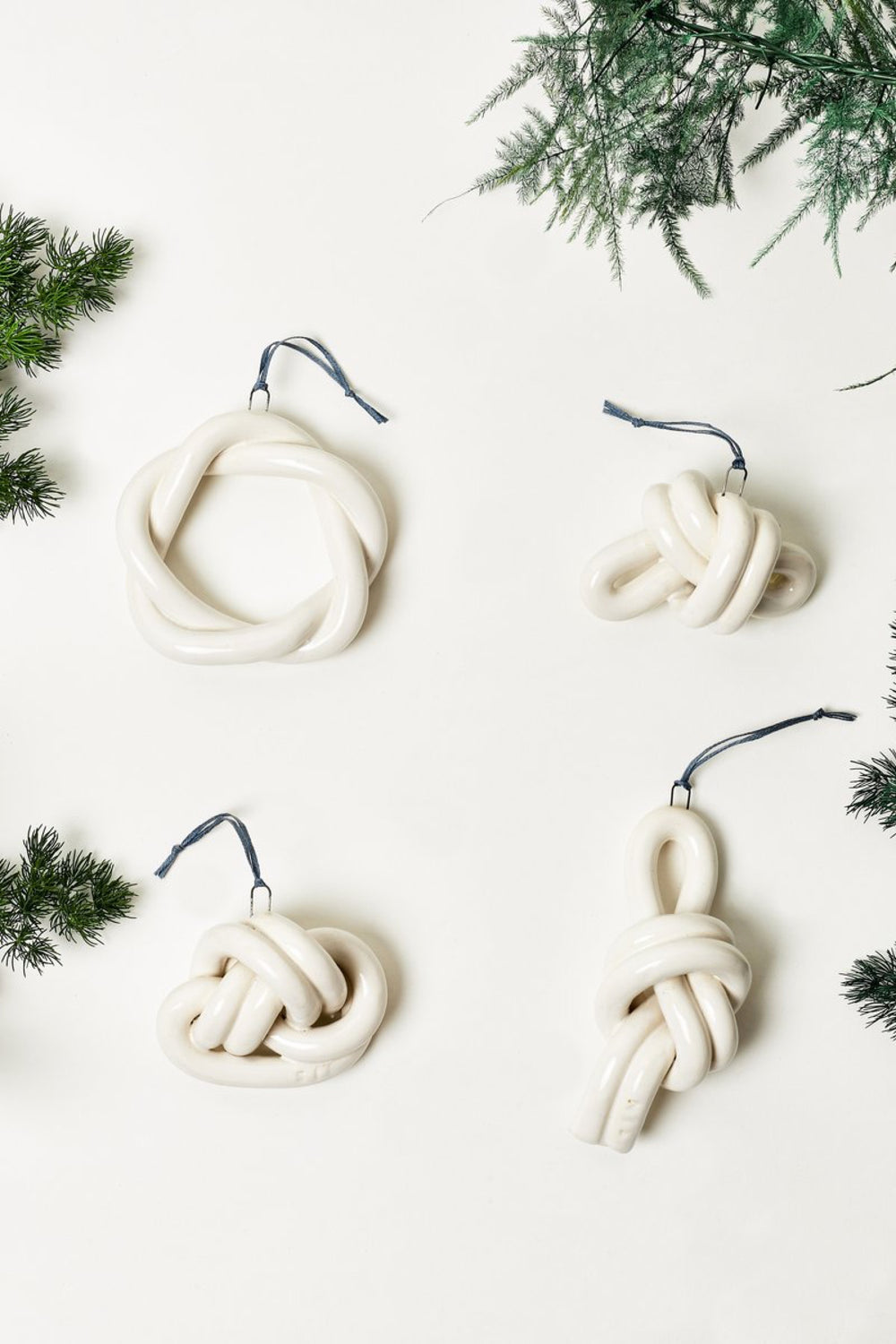 White Marin Ornament Set
