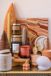 Holiday Broken Rosary Candle