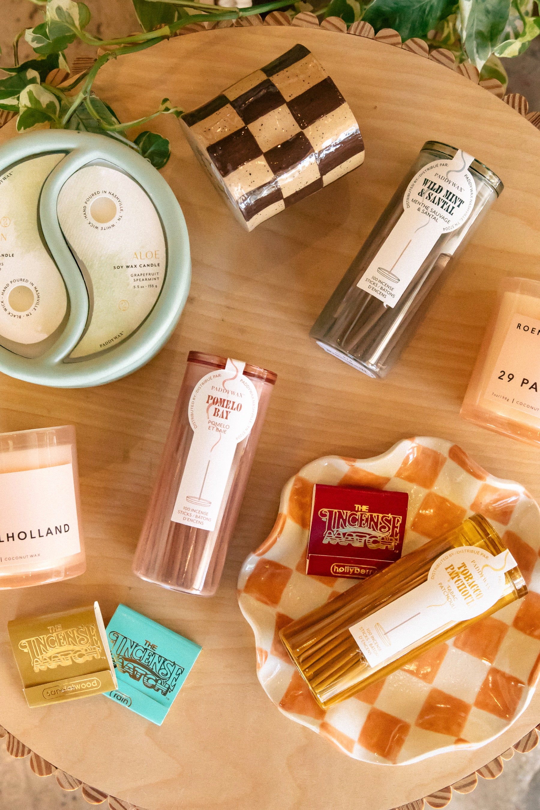 Terracotta Checkered Wavy Plate